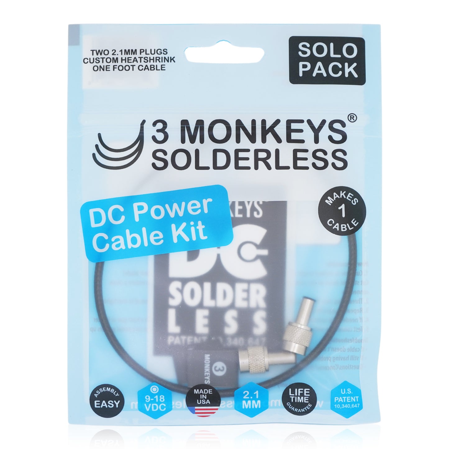 3 Monkeys Solderless/DC SOLDERLESS SOLO PACK