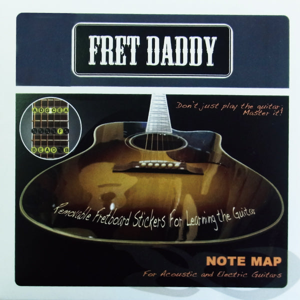 Fret Daddy - スケール教則シール 【フレットボードノートマップ(エレキ/アコースティックギター用)】