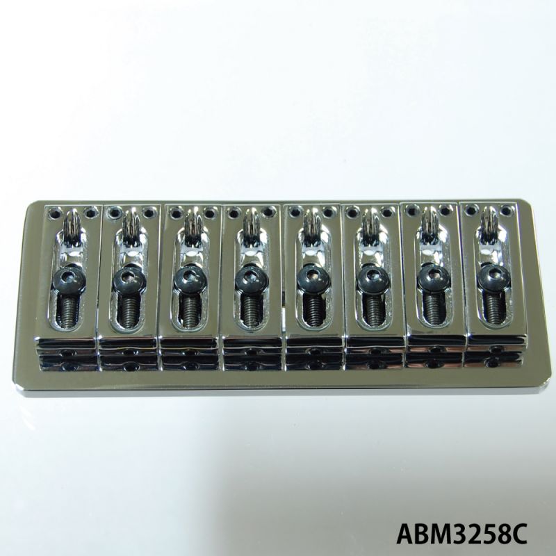 ABM - ABM3258C ハードテイルブリッジ(8弦ギター用) クローム
