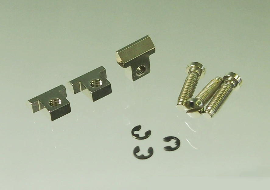 ABM - ABM2504saddlesB ナッシュビル用ブラスサドル ブラック(3個セット)