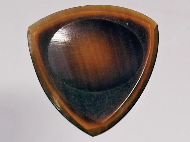 Animals Pedal - Wild Picks (CHF-TC-D-BR) Cow Hoof Tri Pick Chamfer Dent Brown