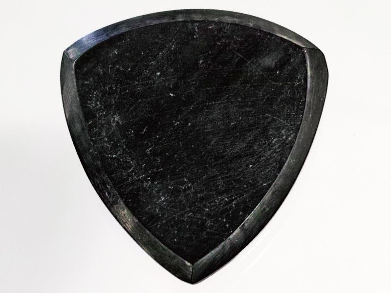 Animals Pedal - Wild Picks (CHR-TC-N-BK) Cow Horn Tri Pick Chamfer Black 3mm