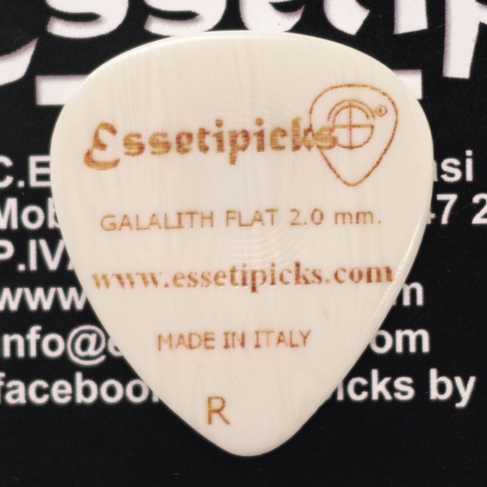 Essetipicks - Galalith Flat 2.0mm 1枚