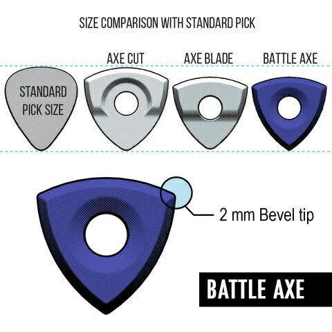 BOG STREET - AXE Series Picks (Edge-to-edge-texture) Original Mixed 6-Pack