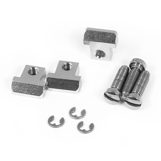 ABM - ABM2500saddlesC　ABR-1用ブラスサドル クローム（3個セット）