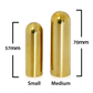 The Rock Slide - Balltip Guitar Slide Brass