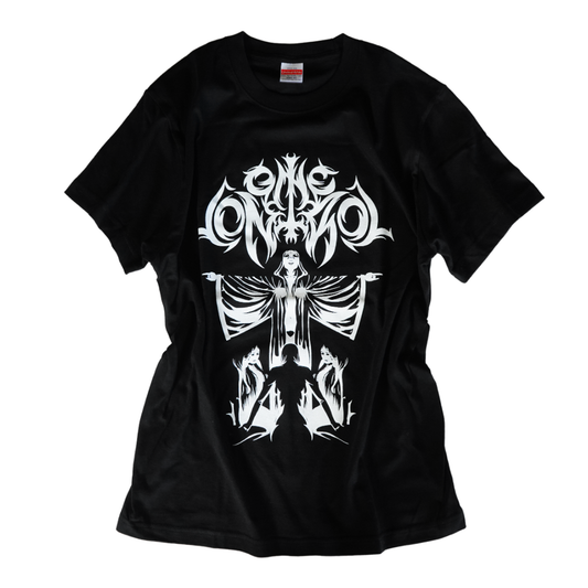 One Control / デスメタル風ロゴ Tシャツ ブラック