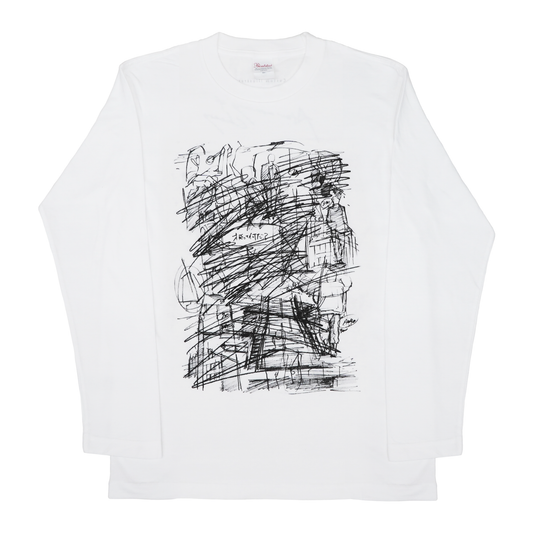 【受注生産】Custom Illustrated - 数分間のエールを 才能って何だ？ Tシャツ ホワイト