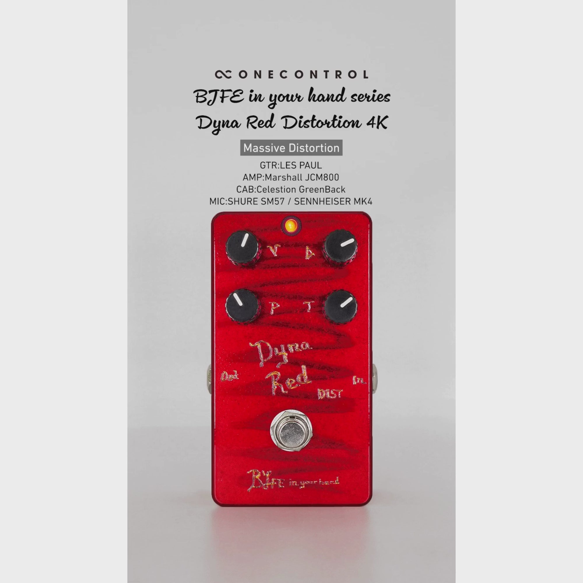 One Control / BJFE in your hand series Dyna Red Distortion 4K