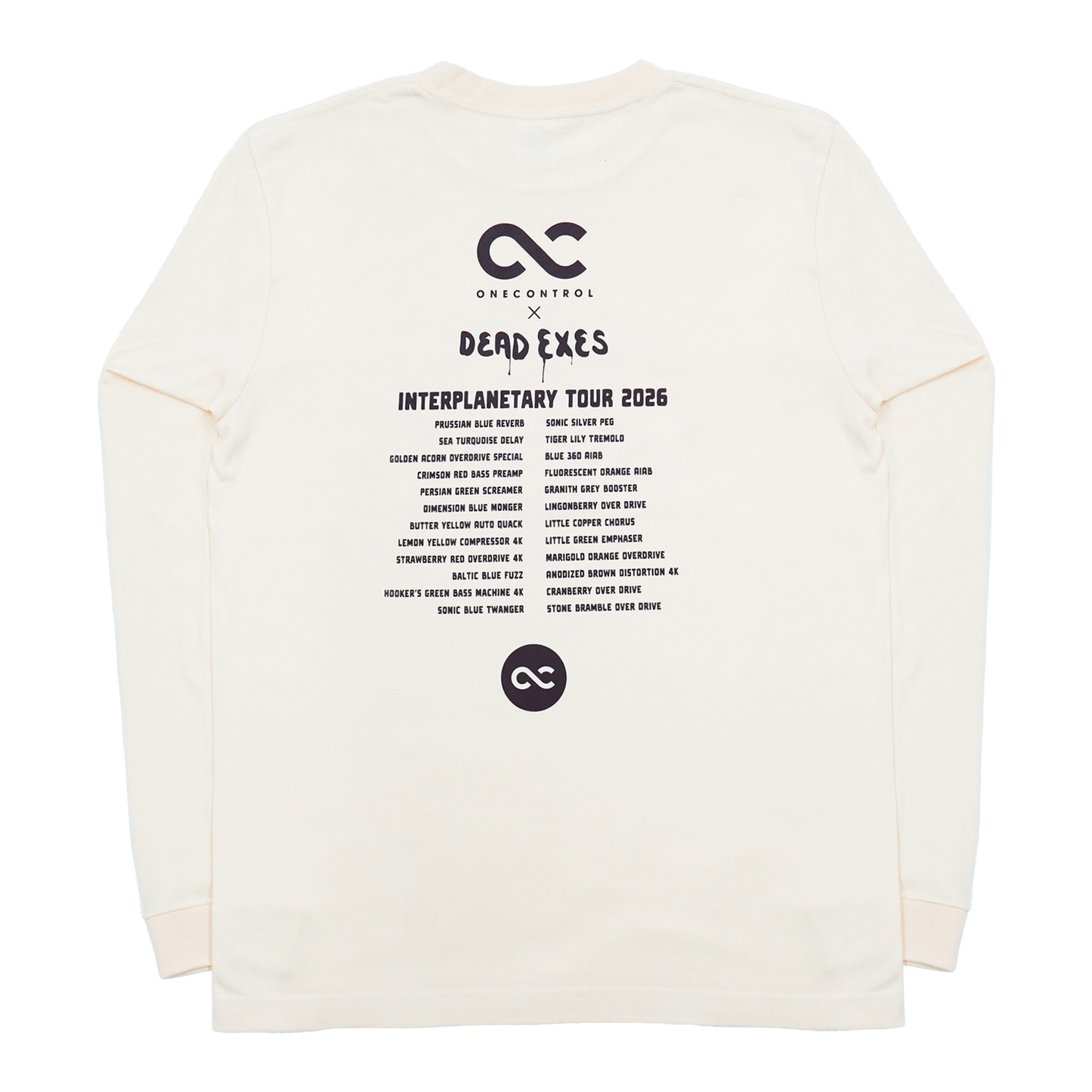 One Control - the Skull with Girl ロングTシャツ