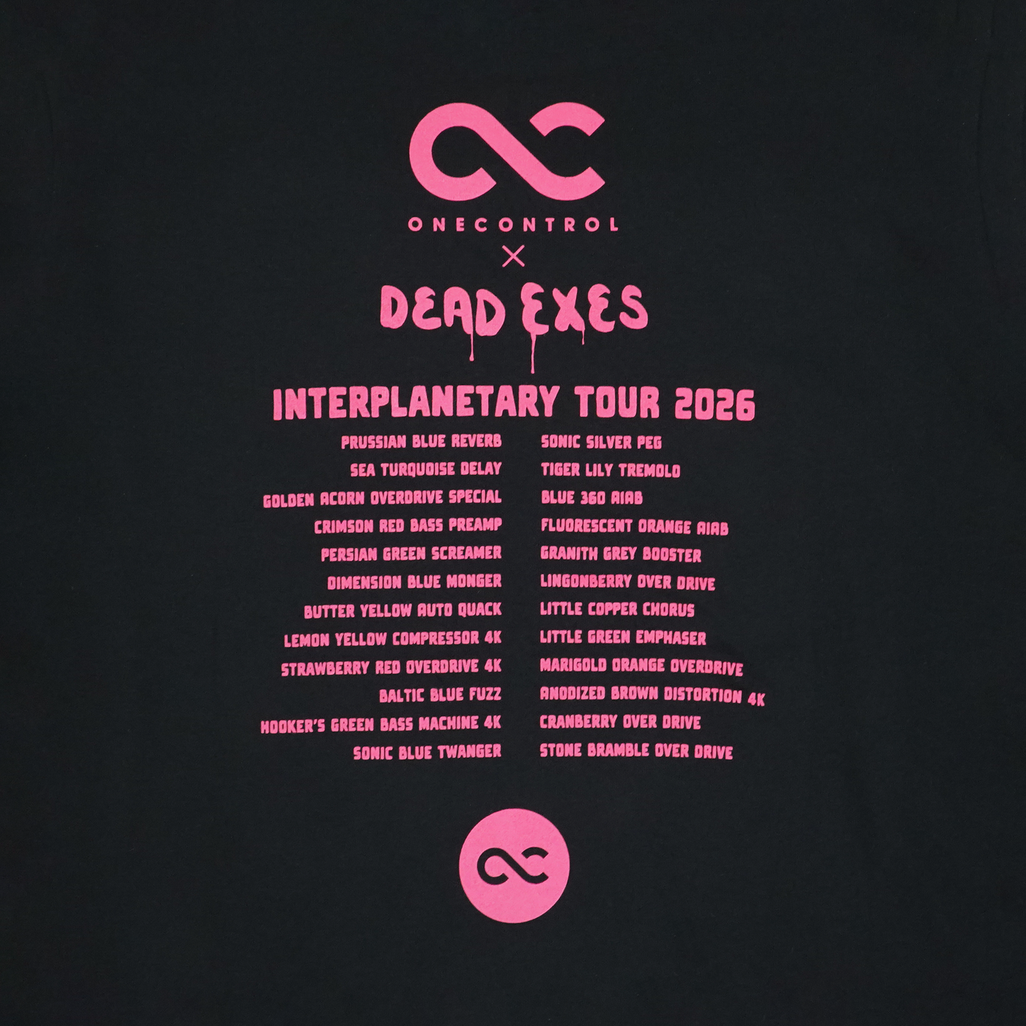 One Control - the Skull with Girl ロングTシャツ