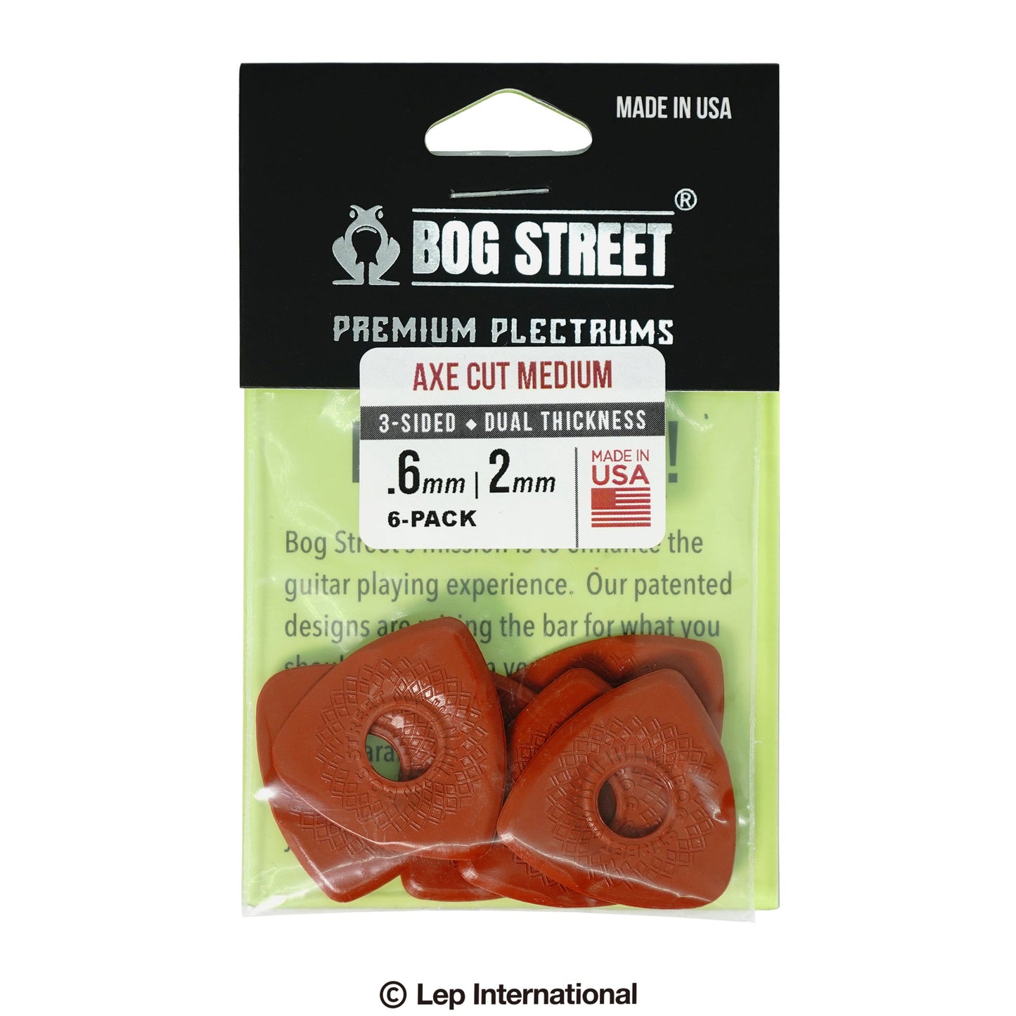 BOG STREET/AXE CUT: MEDIUM 6-pack