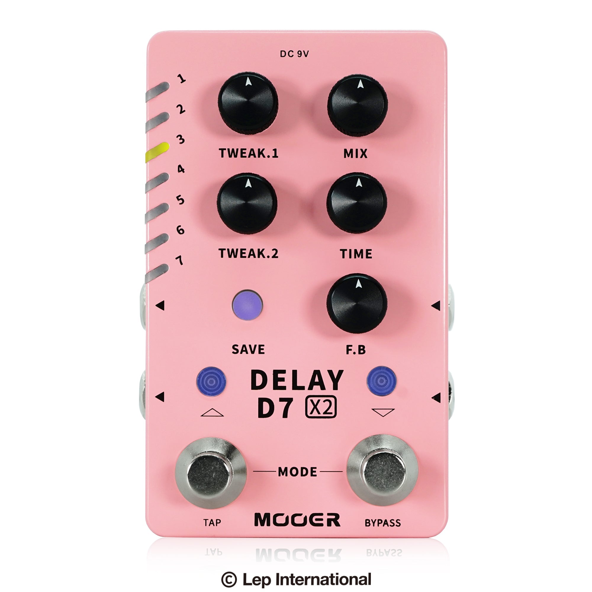 □MOOER D7 X2 DELAY ディレイ 箱付 アダプタ付 美品-