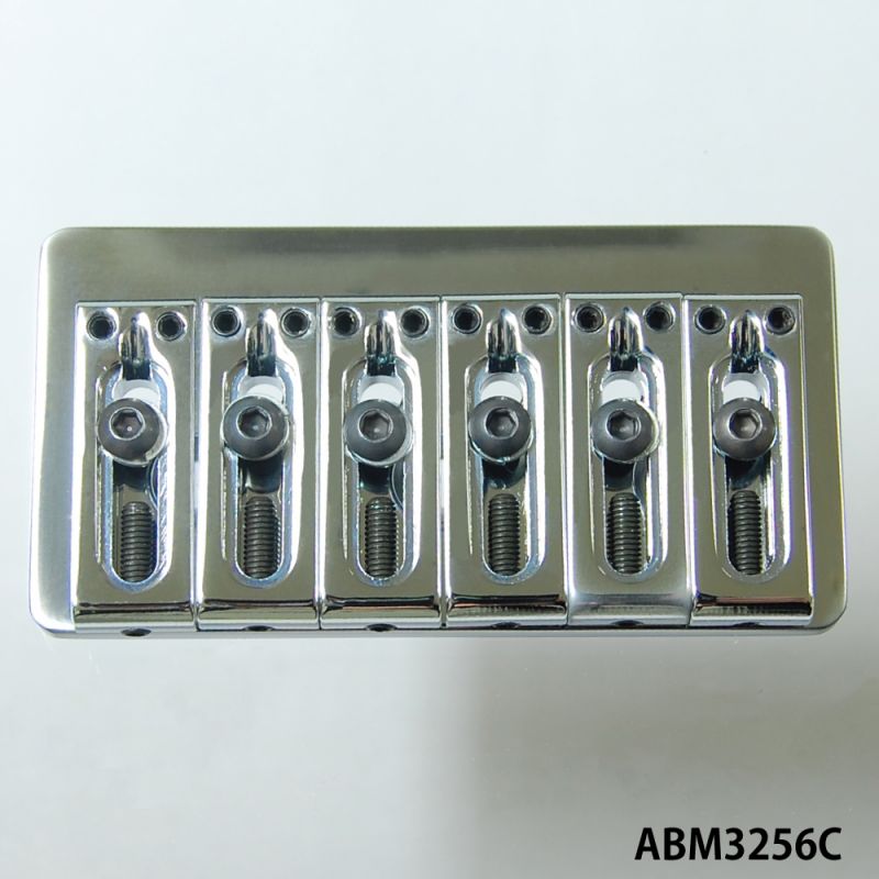 ABM/ABM3256C ハードテイルブリッジ(6弦ギター用）クローム – LEP INTERNATIONAL