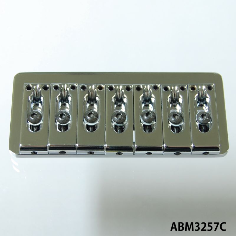 ABM/ABM3257C ハードテイルブリッジ（７弦ギター用） クローム – LEP INTERNATIONAL