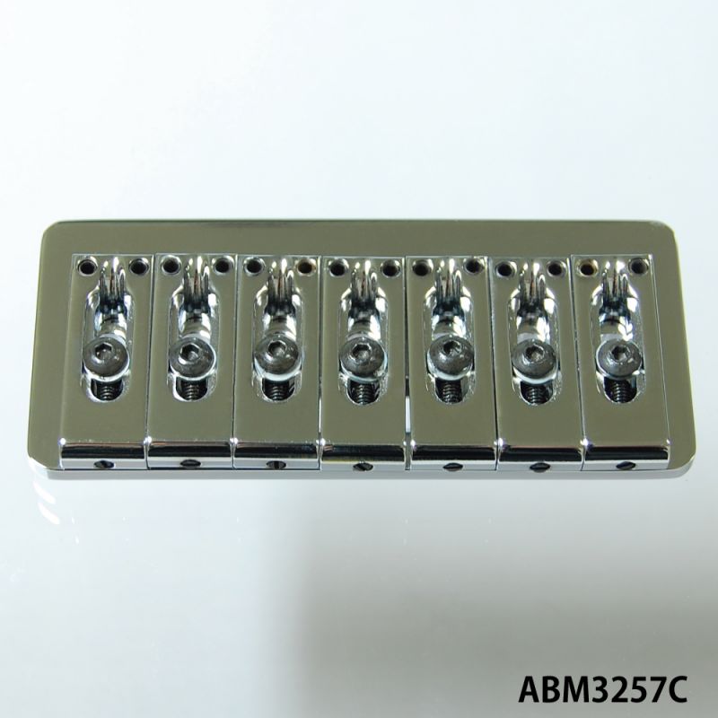ABM/ABM3257C　ハードテイルブリッジ（７弦ギター用）　クローム