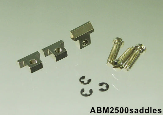 ABM/ABM2500saddlesB　ABR-1用ブラスサドル ブラック（3個セット)