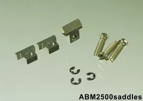 ABM/ABM2500saddlesC　ABR-1用ブラスサドル クローム（3個セット）