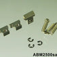 ABM/ABM2500saddlesGaged　ABR-1用ブラスサドル ゴールドエイジド加工（3個セット）