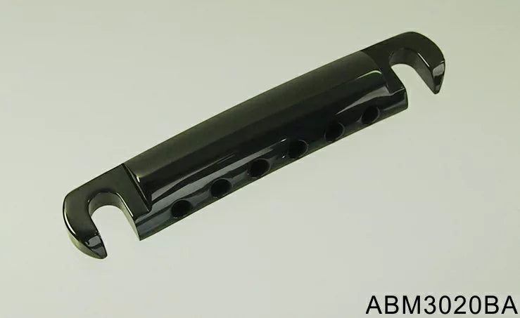 ABM/ABM3020BA　ストップテイルピース ブラック（アルミ製）