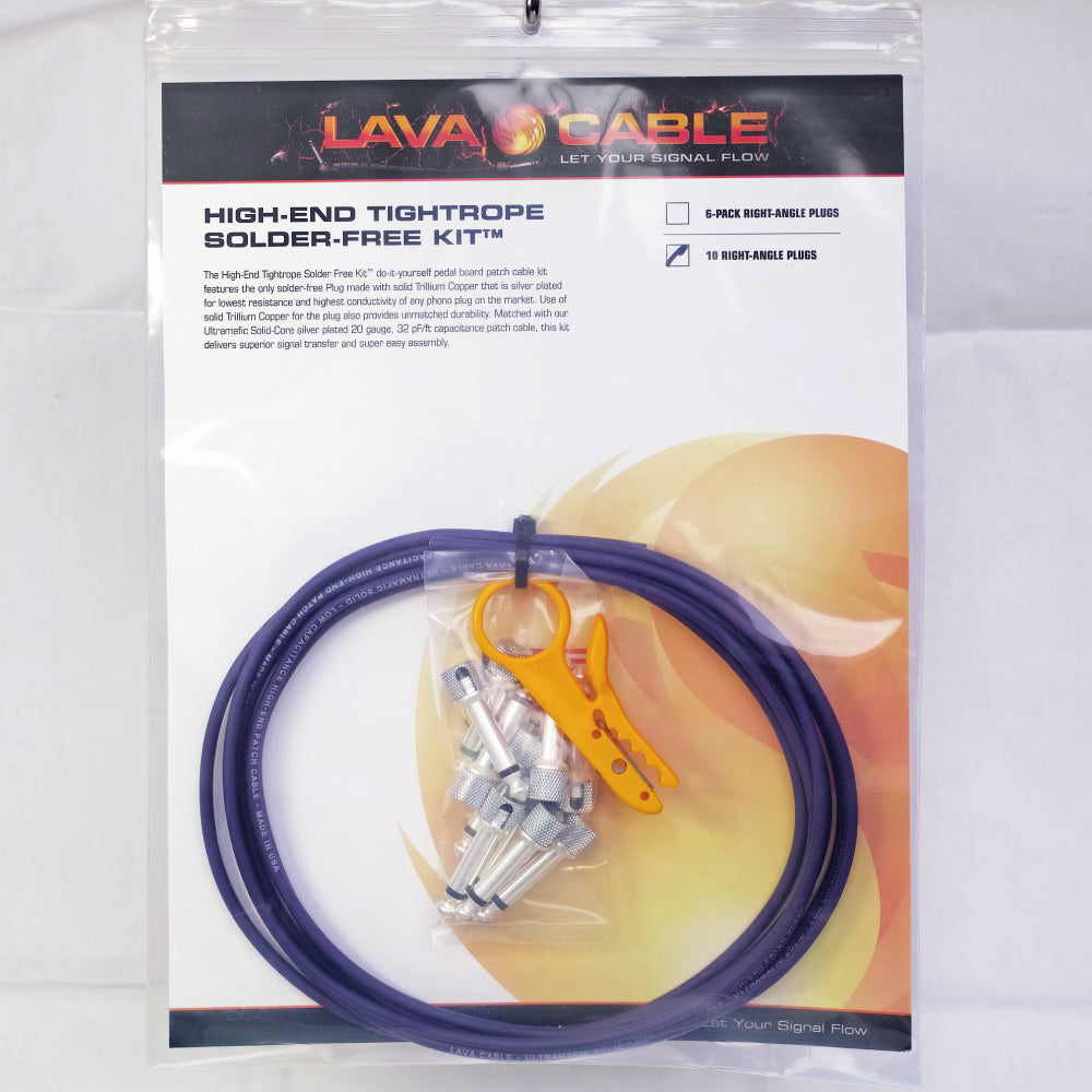 Lava Cable/High-End Tightrope Solder-Free kit (L字型プラグ×10)