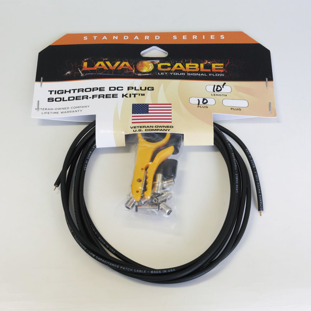 Lava Cable/Tightrope DC Plug Solder-Free Kit (L字型プラグ×10)