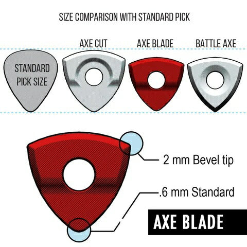 BOG STREET/AXE Series Picks (Edge-to-edge-texture) Original Mixed 6-Pack