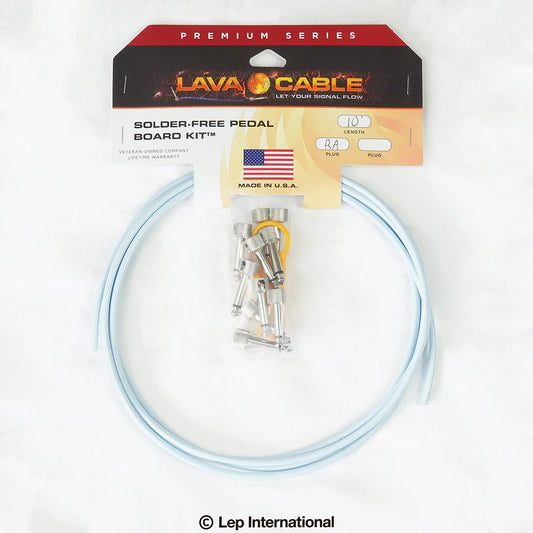 Lava Cable/Solder-Free Kit Right Angle Blue (L字型プラグ×10)